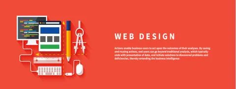 Web design. program for design and architecture. イラスト素材