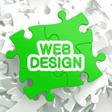 Web Design. Puzzle Concept. Illustrazione stock