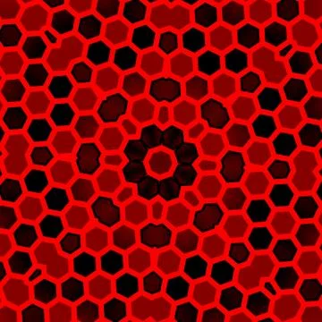 For web design. Red black hexagon pattern background. Modern flat graphic. Stock Illustration