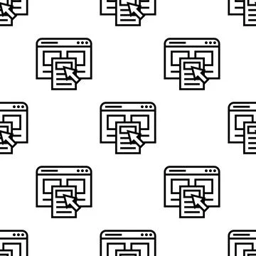 Web design seamless pattern vector illustration 스톡 일러스트