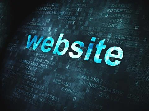 Web design SEO concept: Website on digital background Ilustración de archivo