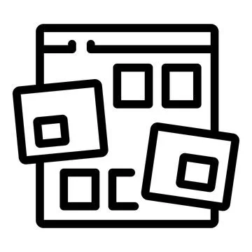 Web design showing cascading style sheets programming Stock Illustration