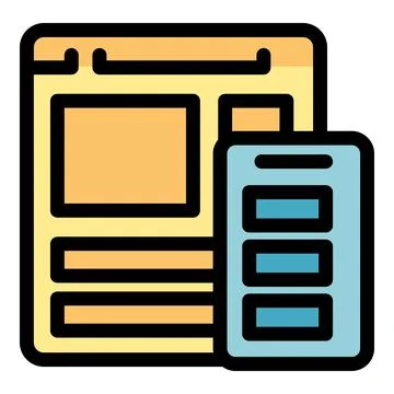 Web design showing wireframe and prototype interface design Illustrazione stock