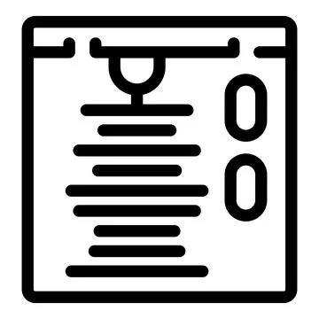 Web design software creating lines of code on screen Stock Illustration