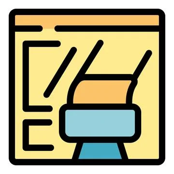 Web design software creating website layout with brush tool Stock Illustration