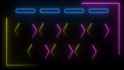 Web design template neon light effect Stock Footage 303501984