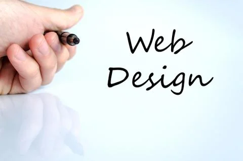 Web design text concept 库存照片