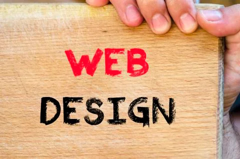 Web design text concept Stock Photos