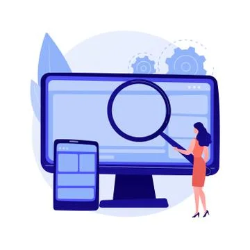 Web design vector concept metaphor Stock Illustration