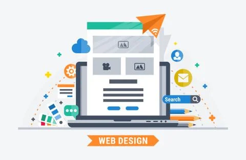 Web design vector illustration Stock Illustration