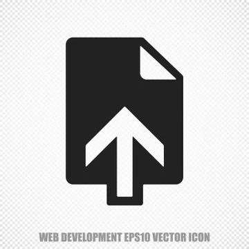 Web design vector Upload icon. Modern flat design Stock Illustration