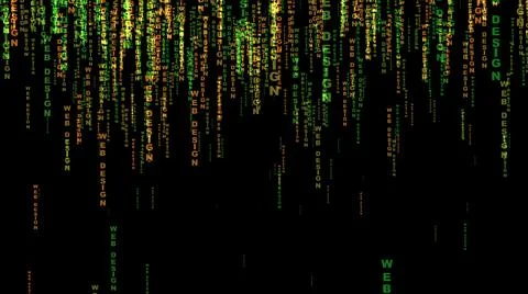 Web design on the web concept Stock Illustration