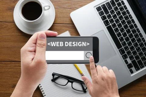 Web Design Website Concept Stock Photos
