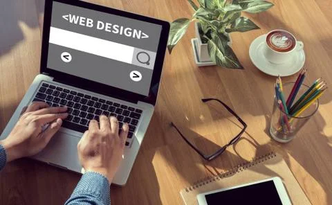 Web Design Website Concept 스톡 사진