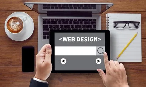 Web Design Website Concept Stock Photos