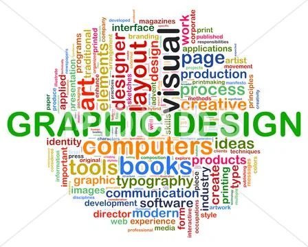Web design wordcloud Stock Illustration