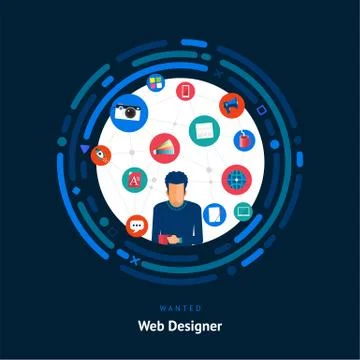 Web Designer Stock Illustration