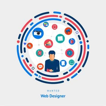 Web Designer Stock Illustration