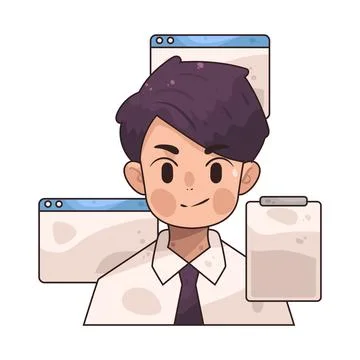 Web Designer illustration Stock Illustration