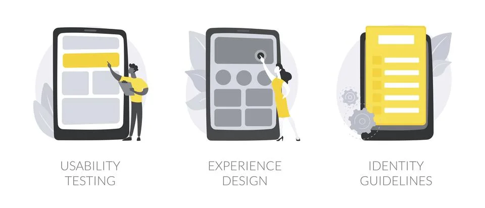 Web designer services abstract concept vector illustrations. Stock Illustration