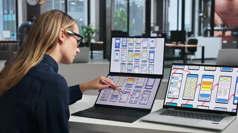 Web Designer Working On Laptop Stock Footage 347901467