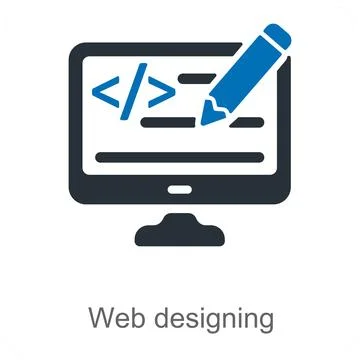 Web Designing Stock Illustration