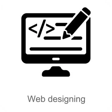 Web Designing Stock Illustration