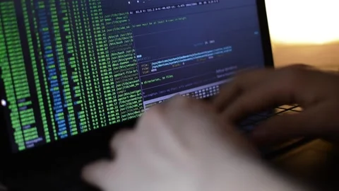 Web developer code a business network software. web developer technology Stock Footage 171855527