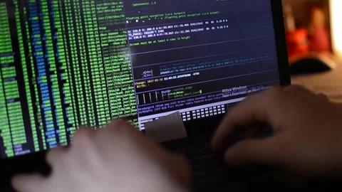 Web developer code a business network software. web developer technology Stock Footage 171855653