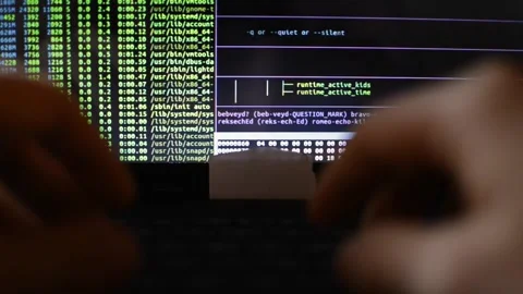 Web developer code a business network software. web developer technology Stock Footage 171855736
