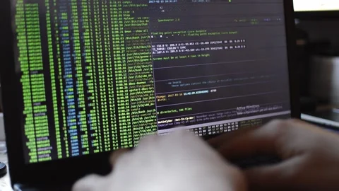 Web developer coding and programming social website for internet network Stock Footage 172235812