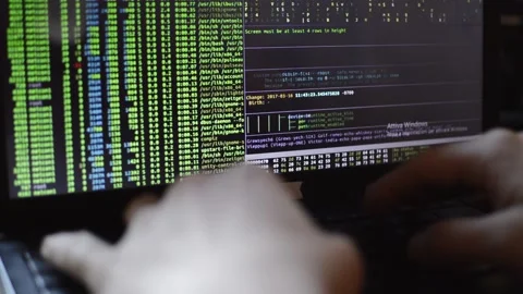 Web developer coding and programming social website for internet network Stock Footage 172235814