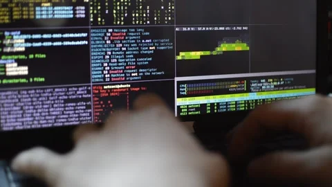 Web developer coding and programming social website for internet network Stock Footage 172235898