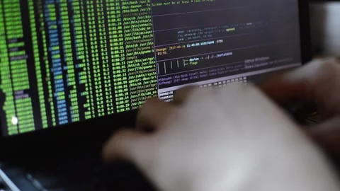 Web developer coding and programming social website for internet network Stock Footage 172236158