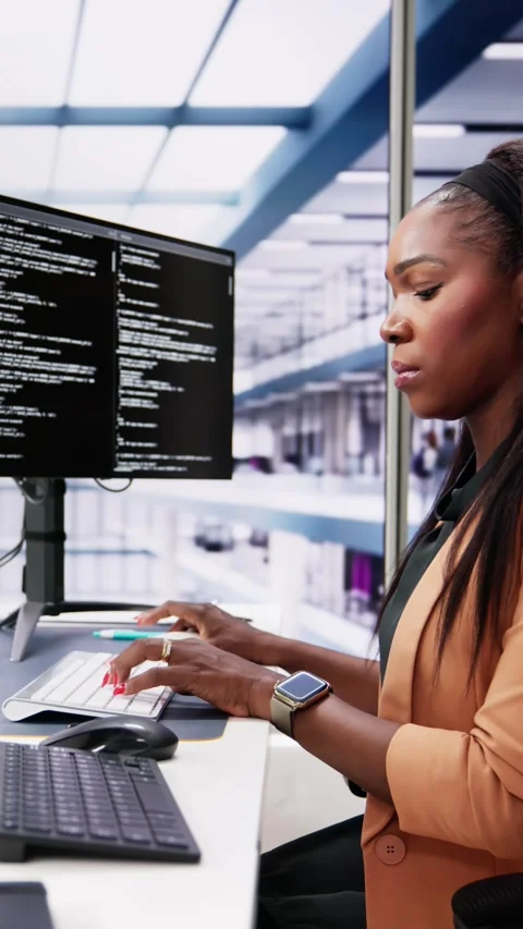 Web Developer Coding On Computer Stock Footage 274771737