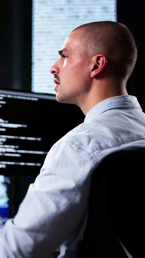 Web Developer Coding On Computer Stock Footage 296932332