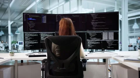 Web Developer Coding On Computer Stock Footage 310805500