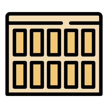 Web developer creating website layout using interface elements Stock Illustration