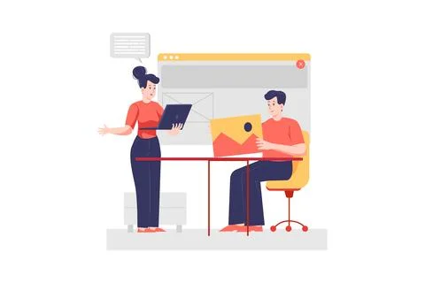 Web Developer Stock Illustration
