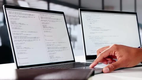 Web Developer Programming In Office. Agile Code Stock Footage 290168092