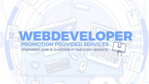 Web Developer Promo Stockmateriaal After Effects