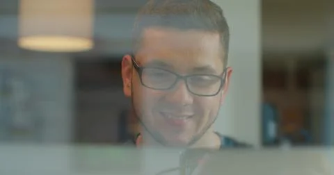 Web developer working at the computer. Stock Photos
