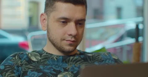 Web developer working at the computer. Stock Photos