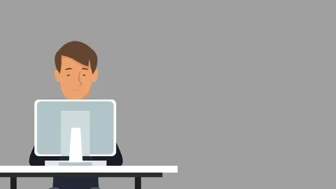 Web developer working HD animation Stock Footage 88837817