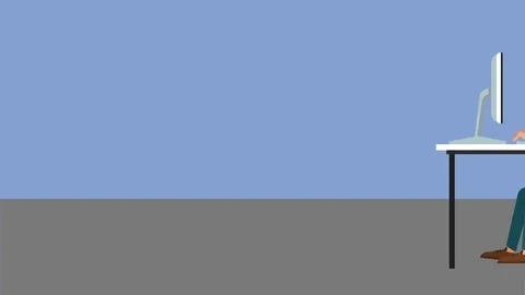 Web developers at office HD animation Stock Footage 88837857