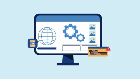 Web Development and Data Management Concept 2d Animation with Alpha Matte Stock Footage 340536078