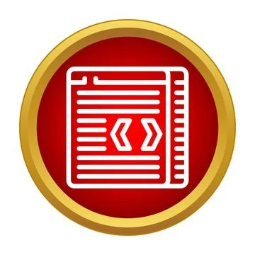 Web development coding source code script programming icon イラスト素材