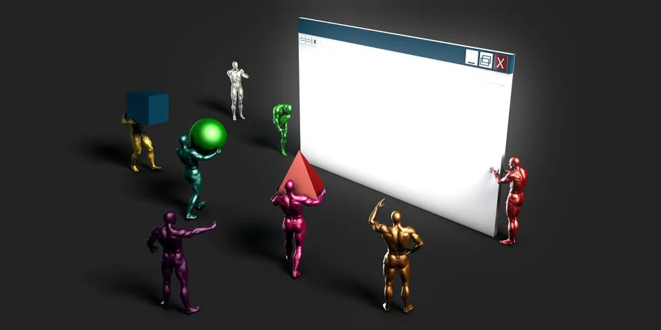 Web Development Company Stock Illustration