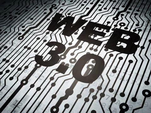 Web development concept: circuit board Illustrazione stock