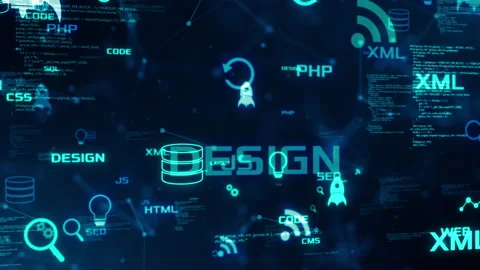 Web development concept Stock Footage 164445014